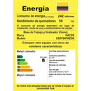 Estufa Romero Vidrio Haceb 50 Cms Gas Natural Negra Color Negro 120