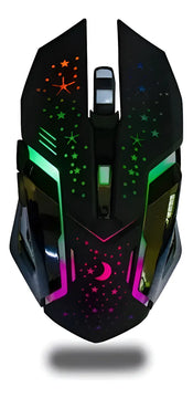 Mouse Gamer Weibo Wb-911 Retroiluminado3200dpi Inalambrico Color Negro