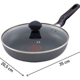 Sartén Imusa Cambiatón 20cm Antiadherente Tapa De Vidrio Color Gris oscuro