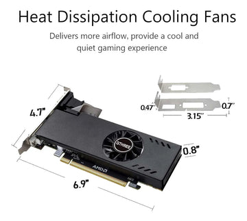 Tarjeta Grafica Qthree Radeon Rx 550 4gb Gddr5 Vga Dvi Hdmi