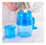 Máquina Trituradora De Hielo Para Raspados Manual Azul