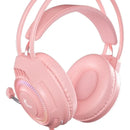 Auriculares Estéreo Gamer Xtech Luz Led 3.5mm Rosa Xth-564