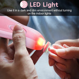 Lima Para Cortar Unas Con Luz Glopole - Kit De Cortaunas