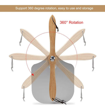 Espátula Para Pizza Ikbirdplus + Cortador Y Termometro Laser