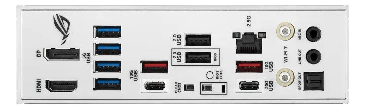 Tarjeta Madre Asus Rog Strix B850-a Gaming Wifi Am5 Pcie 5.0 Color Blanco