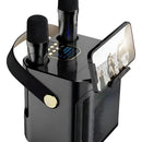 Parlante Portatil Bluetooth Karaoke 2 Micrófonos Inalámbrico Negro