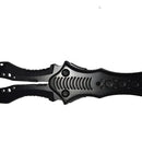 Cuchillo Navaja Táctico Supervivencia Daga Plegable Metal Negro