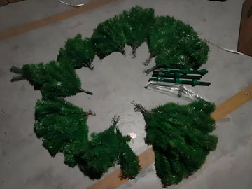Árbol De Navidad Rama Por Rama De 240cm De 1238 Puntastupid0 Color Verde