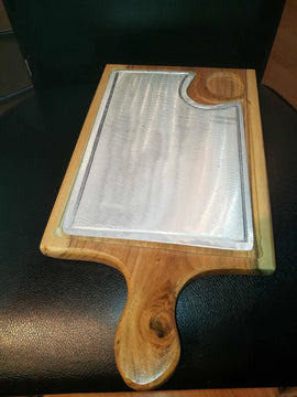 Tabla Para Churrasco Y Carnes Con Parrilla Aluminio, Nuevas