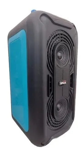 Parlante Bluetooth Portátil Cabina Sonido Fm Usb Micrófono Negro