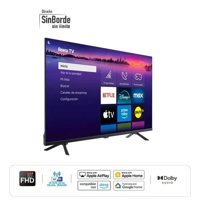 Televisor Smart Tv Hyundai 43 Pulgadas Pantalla Led Fhd