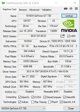 Tarjeta Gráfica Mllse Gt 730 4gb 4gb Gddr3 128bit