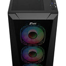 Chasis Gamerjx121 Dark Steel E-atx + 6fans Argb Negro