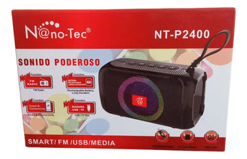 Mini Bocina Led Portátil Bluetooth Parlante Tf Radio Fm Usb Diseño