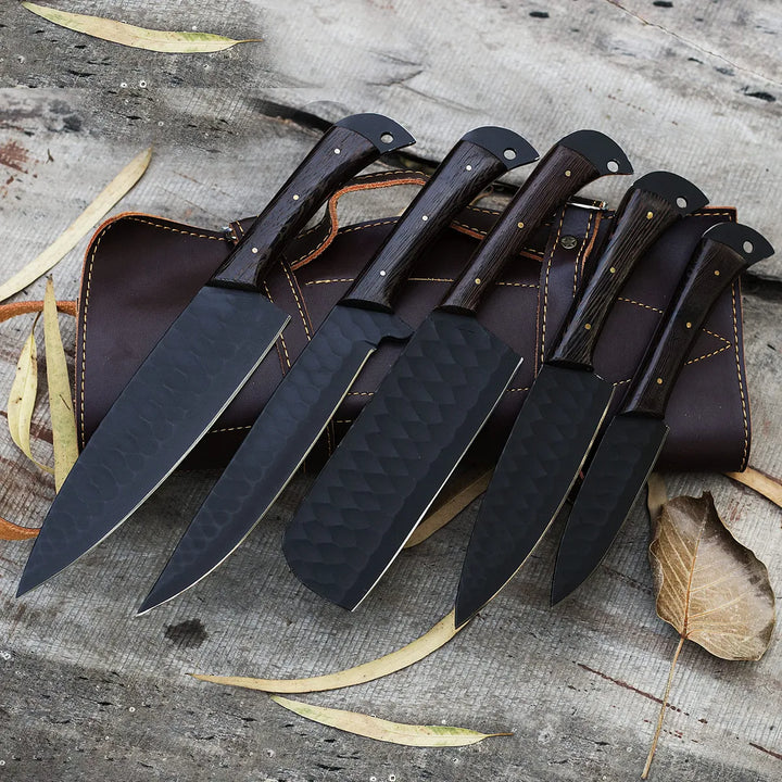 Lh Limassol Juego De Cuchillos De Chef Forjados A Mano Con K