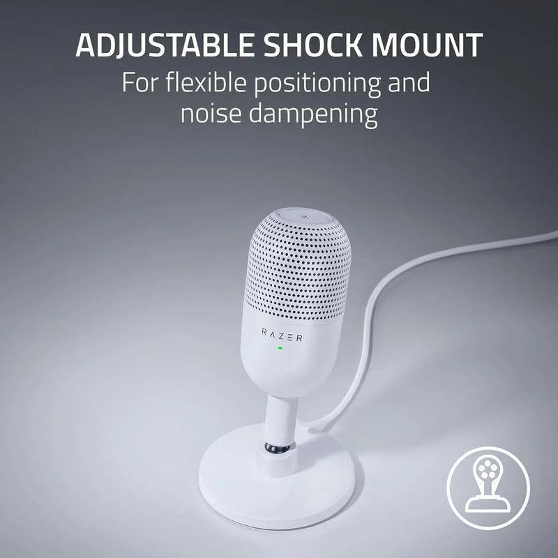 Micrófono Razer Seiren V3 Mini Ultra Compacto Usb Color Blanco