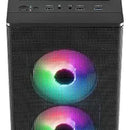 Gabinete Gamer Aerocool Designer 4 Ventiladores Argb Color Negro