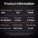 Auriculares Kz Libra Hi Res Monitores In Con Microfono Negro