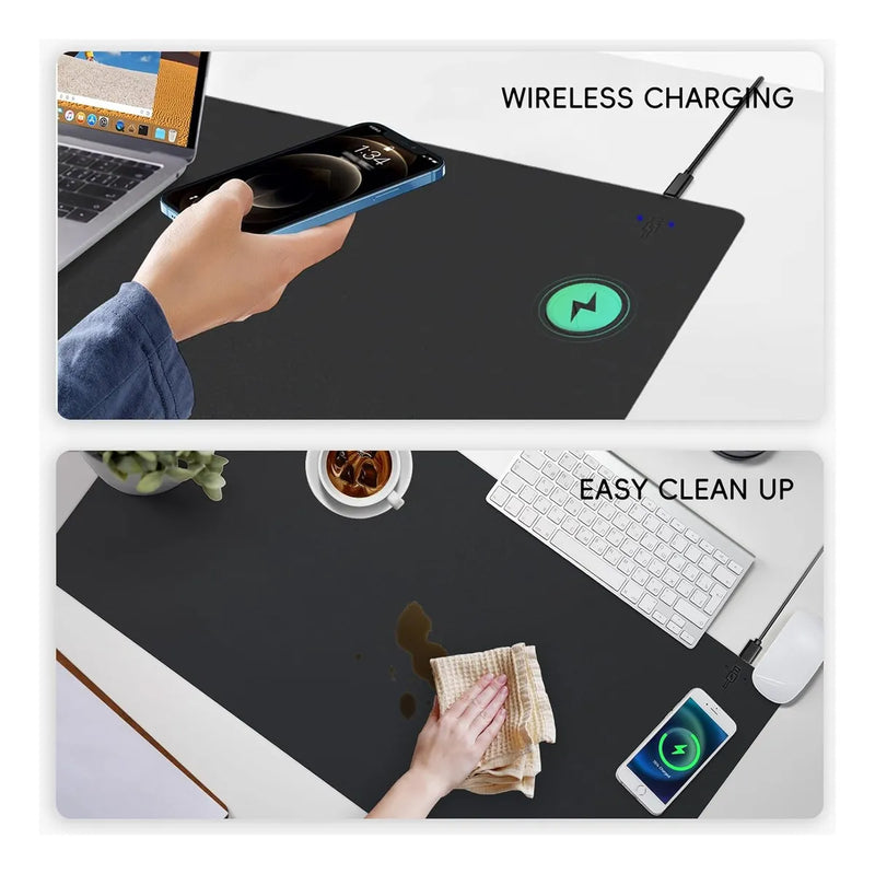 Mouse Pad Ultra Silencioso Con Carga Inalámbrica