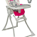 Silla Comedor Bebé Portátil 2 En 1 Con Juguetes Color Fucsia Coneja