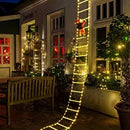 Set Luces Led De Escalera Navideña 10' Con Santa Claus