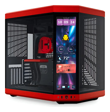 Chasis Atx Hyte Y70 Touch Infinite Rojo / Negro Rojo/negro