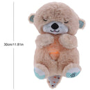 Peluche Realista Nutria Bebe Estimulacion Sensorial Sonido, Color Beige