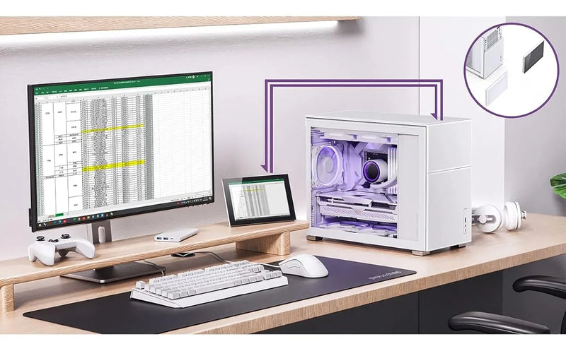 Caja Jonsbo D31 Mesh Sc Con Pantalla Y Soporte Rtx 4090