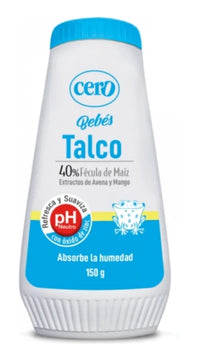 Talco Cero X150 Fécula De Maiz