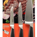 Set 3 Cuchillos Chef Multiusos Imusa 5861030379 Color Negro