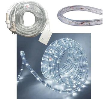 Manguera Led 3 Vias Luces Navideñas 10mt Blanco Hielo