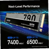 Lexar Nm790 Ssd 1tb Pcie Gen4 Nvme M.2 2280 Unidad Interna