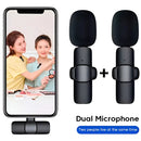 Micrófono inalámbrico de doble solapa Para Celular iphone lightning Versiones anteriores al Iphone 15