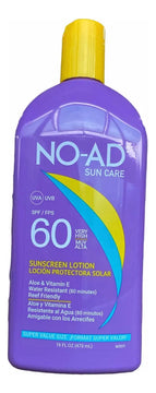 Bloqueador Protector Solar No Ad Factor 60