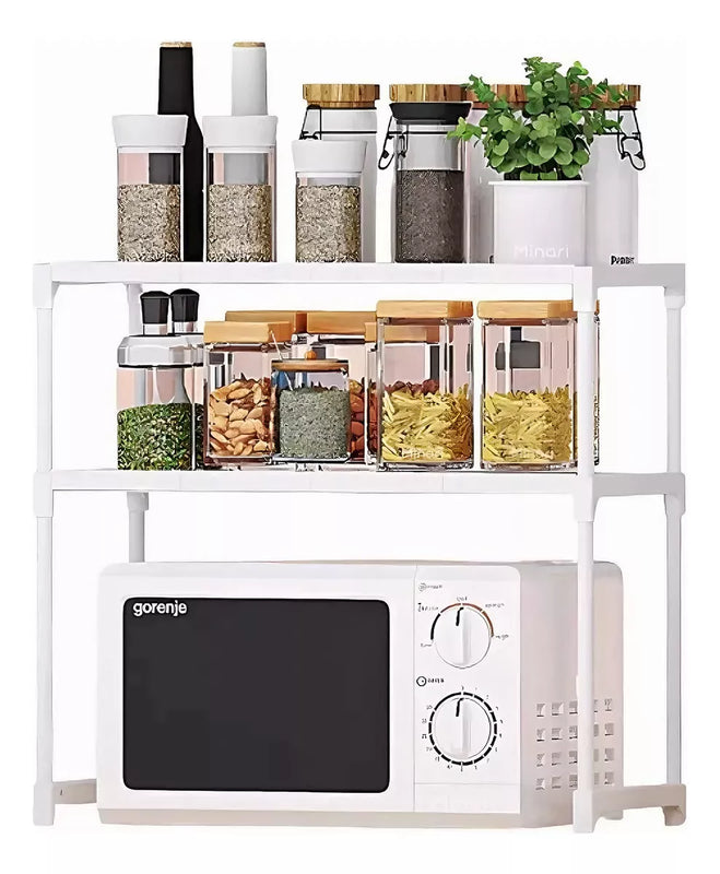 Organizador Cocina Repisas 2 Niveles Horno Microondas