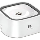 Plato Bebedero Antiderrame De Agua Mascotas Perros Gatos 1 L Blanco