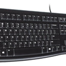 Teclado Logitech QWERTY Membrana español color negro