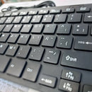 Teclado Alámbrico Aaa-1000 Compatible Con Windows Y Mac Color del teclado Negro