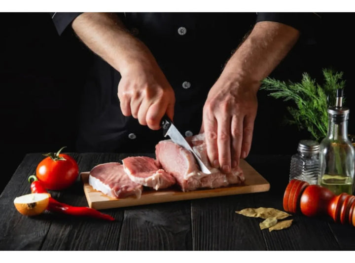 Set De Cuchillos Juego X6 Piezas Color Negro