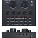 Interfaz Mezclador De Audio Externo Usb Tarjeta De Sonido V8