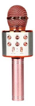 Microfono Karaoke Bluetooth -altavoz Ws 858 Color Rosa Chicle