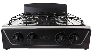 Estufa De Mesa Avellana T Gas Natural Negra Haceb Color Negro