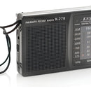 Radio Portatil Mini Am Fm Parlante Auriculares A Pilas Color Negro