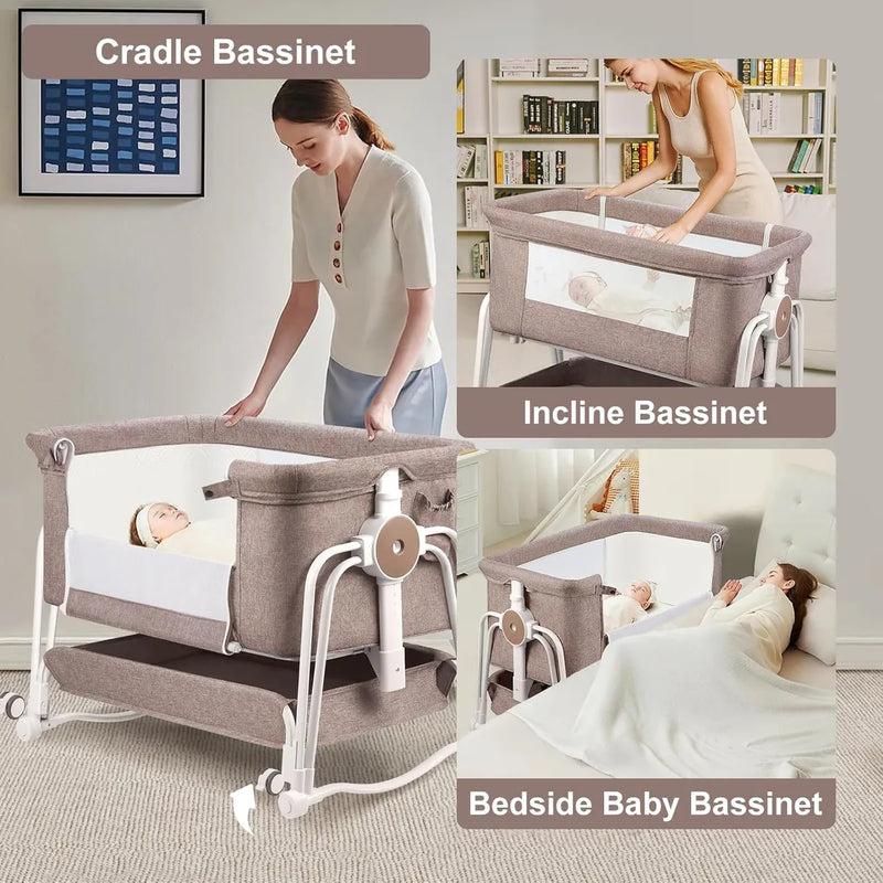 Cuna Lateral 4 En 1 Ultra Funcional Para Bebés