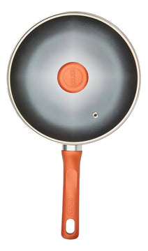 Sartén Imusa 90 Años 20cm Aluminio Fundido Tapa De Vidrio Color Cobre