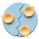 Bluey Juego X3 Piezas, Hora De Comer Con Plato De Succión Celeste Bluey 3-piece