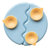 Bluey Juego X3 Piezas, Hora De Comer Con Plato De Succión Celeste Bluey 3-piece