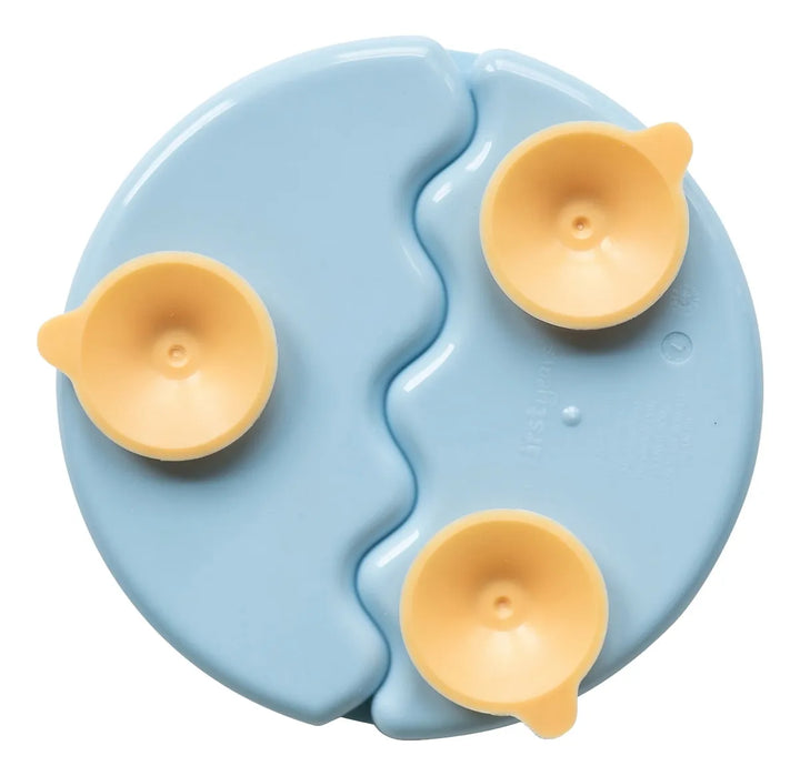 Bluey Juego X3 Piezas, Hora De Comer Con Plato De Succión Celeste Bluey 3-piece