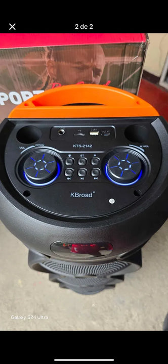 Parlante Torre Sonido Poderoso 8 Pulgadas Kts Negro