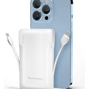 Cargador De Telefono Portatil De 10000 Mah Con 2 Cables Inte